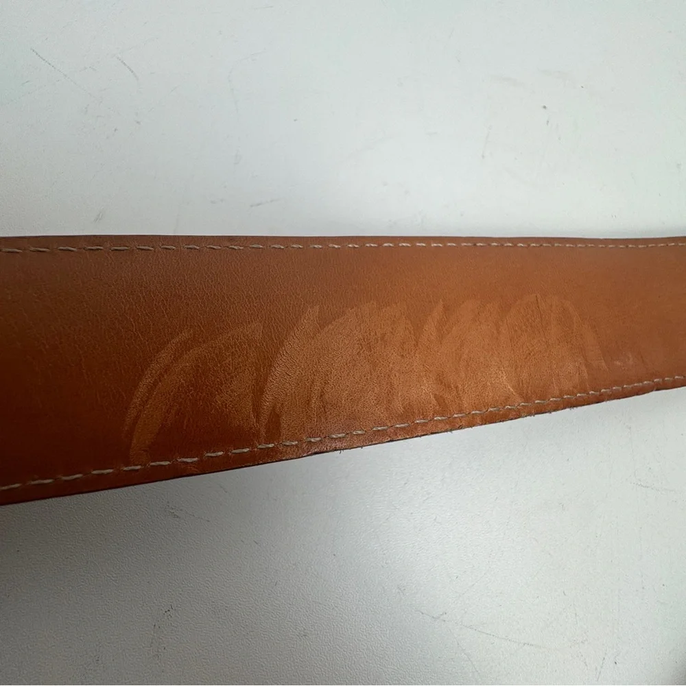 Allen Edmunds 40 Black Genuine Leather Belt Made In USA